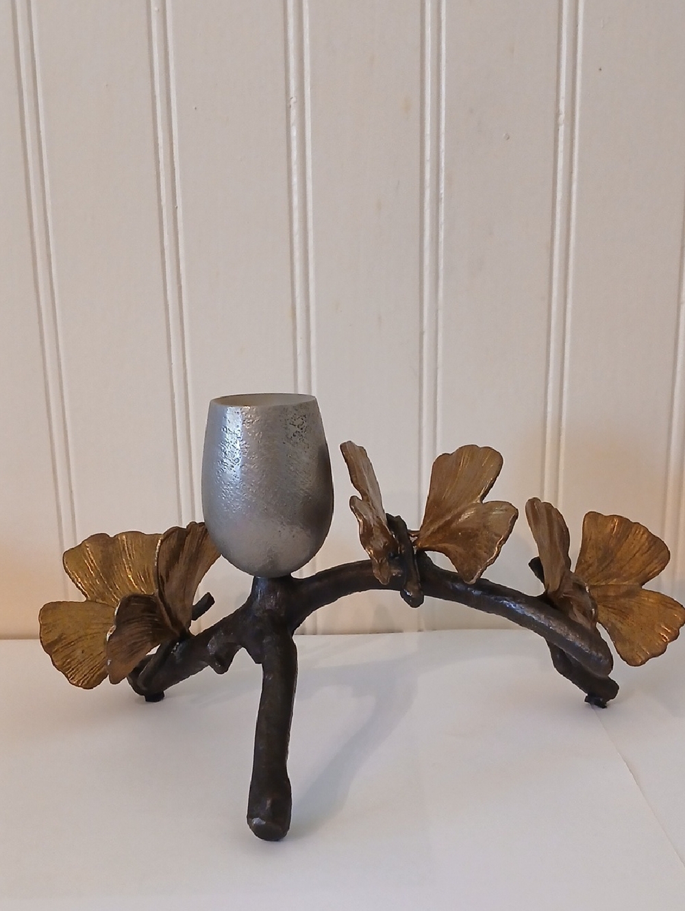 Micheal Aram Butterfly Ginkgo Candleholder Luxury,whimsy,brass